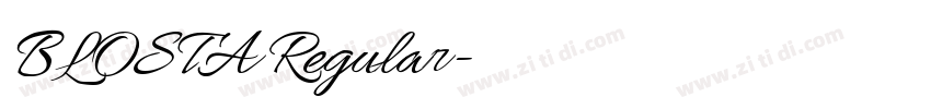 BLOSTA Regular字体转换
